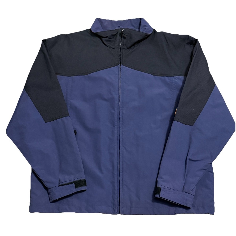 Vintage Northeast Outfitters Men's M Blue Nylon WPF V60 Jacket Full Zip